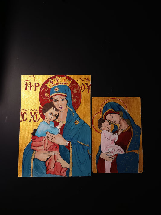 Iconne religieuse par deux