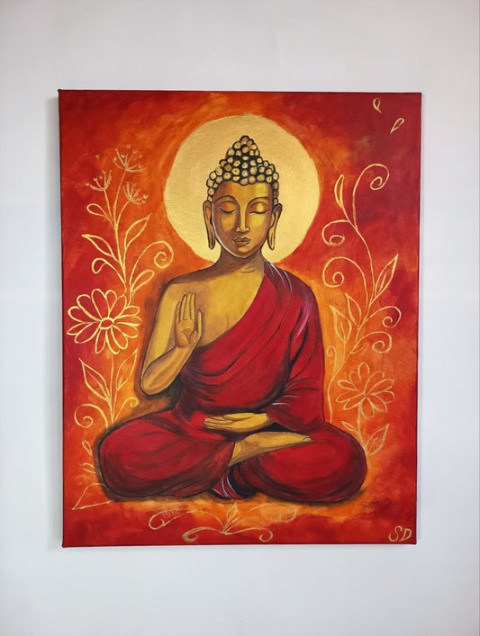 Peinture bouddha spirituel