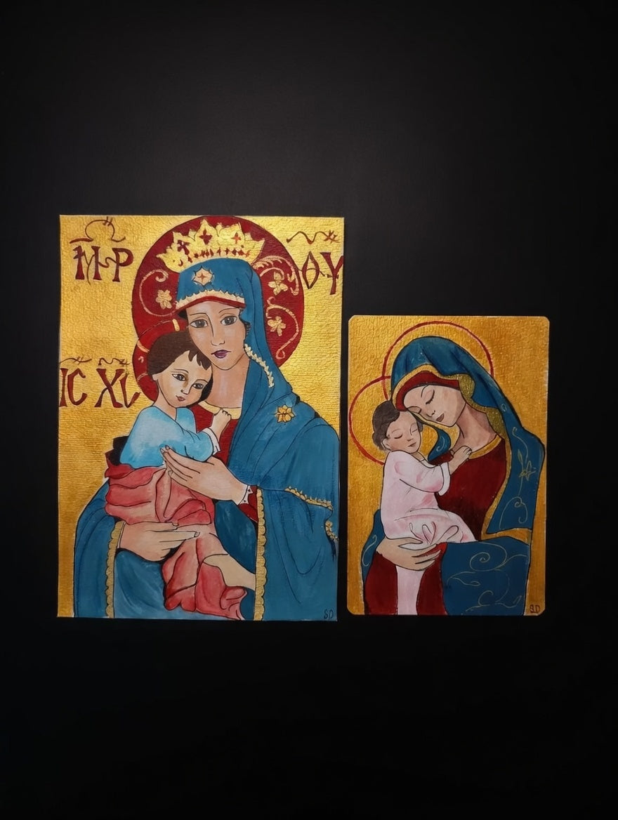 Iconne religieuse par deux