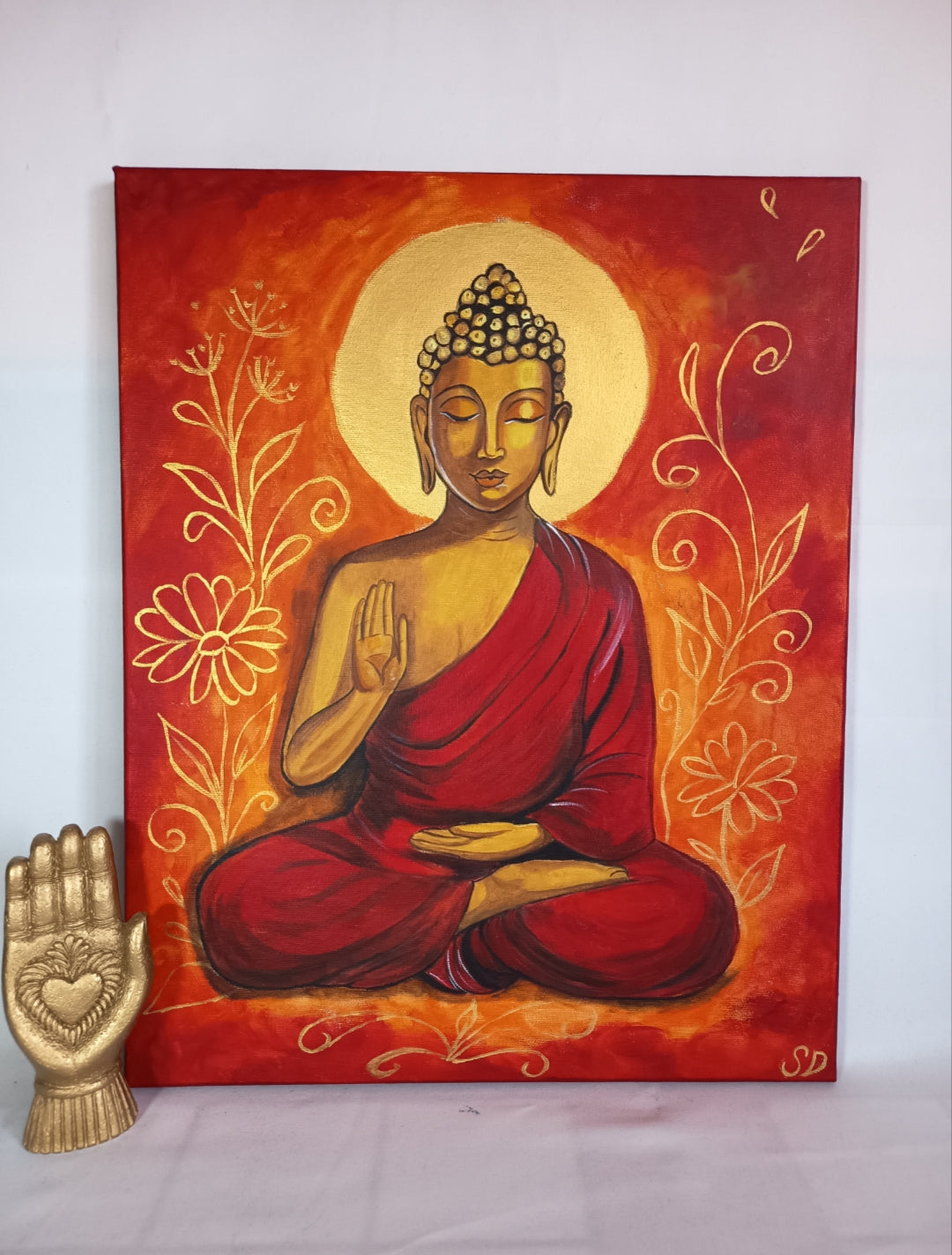 Peinture bouddha spirituel